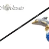 Bastone da collezione con Delfino dipinto a mano