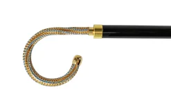 Bastone da collezione con cristalli Acquamarina