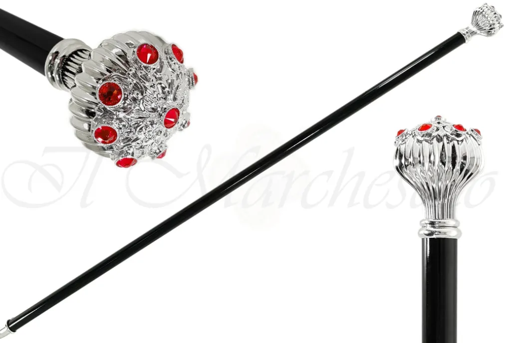 Bastone da passeggio con cristalli preziosi Swarovski