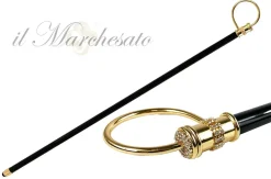 Bastone da passeggio da collezione originale con cristalli