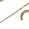Bastone da passeggio 24k placcato oro di lusso incastonato con migliai