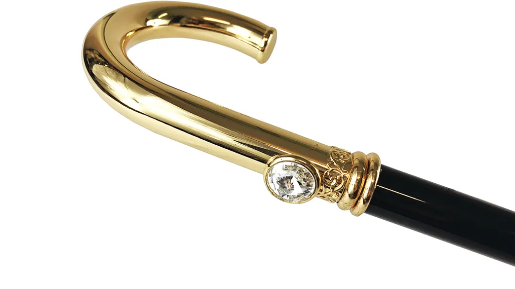 Bastone da passeggio placcato oro24K da uomo