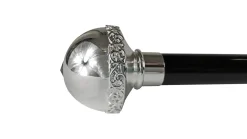Bastone elegante con pomolo placcato argento