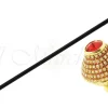 Bastone pomolo con cristalli incastonati