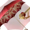 Beautiful Red Women's Umbrella con Stampato Peacock Design Hight Quality Luxury Umbrella