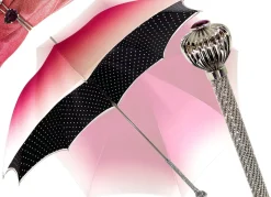 Beautiful Red Women's Umbrella con Peacock Design Hight Quality Luxury Umbrella
