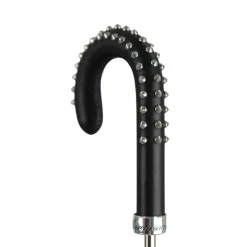 Blue Umbrella with Textured Scales and Rock-Style Studded Handle