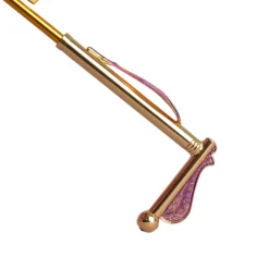 Blushing Elegance: Pink Umbrella with Delicate Floral Accents