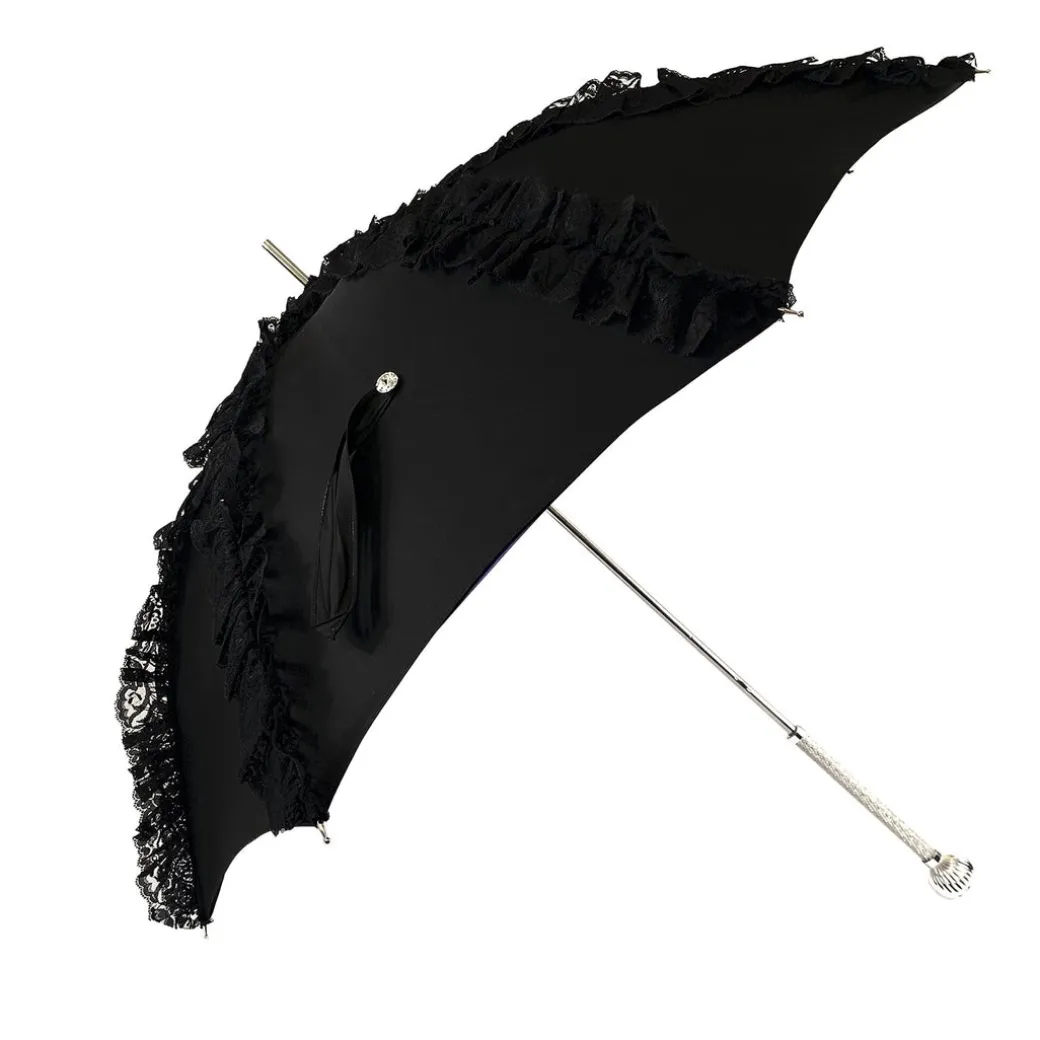 Collezione limitata - ombrello con pizzo nero - esclusivo "ilMarchesat