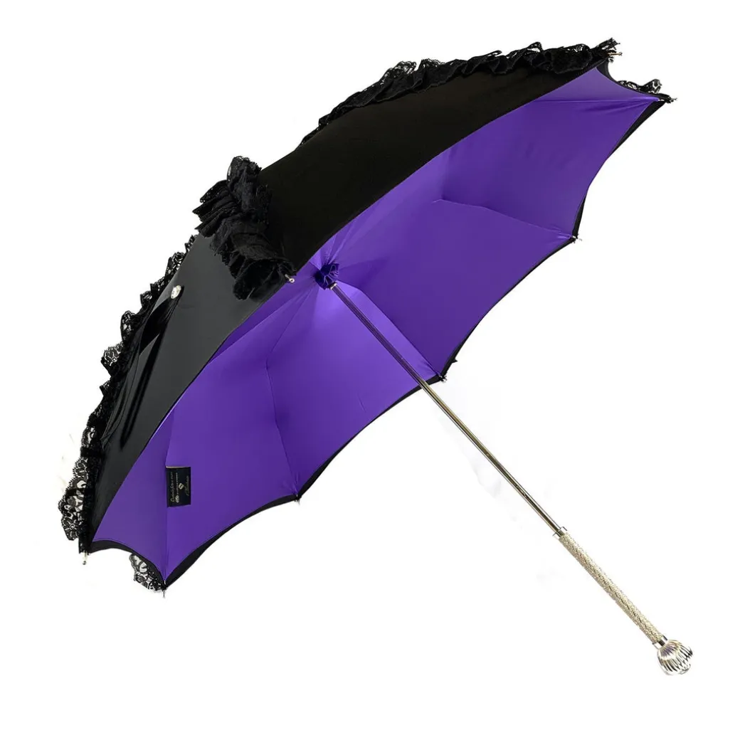Collezione limitata - ombrello con pizzo nero - esclusivo "ilMarchesat