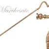 Crook Walking Cane Encrust di cristalli bianchi