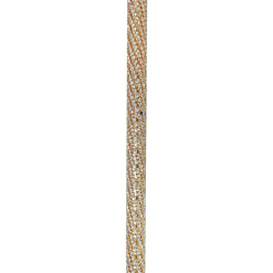 Crook Walking Cane Encrust di cristalli di acquamarina