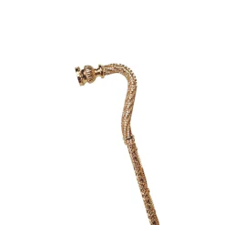Crook Walking Cane Encrust di cristalli bianchi