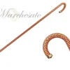 Crook Walking Cane incrostata da cristalli Siam