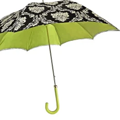 Damasco nero alla moda con verde fantastico
