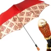 Damask Splendor: Exclusive Umbrella with Damask Design in Amaranth Col