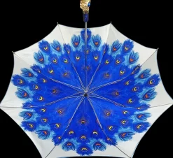 Design esclusivo del pavone con cristalli di zaffiro