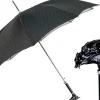 Dragon’s Fury: Black Umbrella with Fierce Dragon Handle