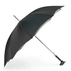 Dragon’s Fury: Black Umbrella with Fierce Dragon Handle
