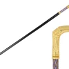 Elegant Italian Craftsmanship: Luxury Walking Cane with 24K Gold Plati