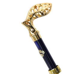 Elegant Umbrella with Filigree Metal Handle and Lily Design