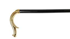 Elegante bastone da appoggio in ottone placcato oro24K