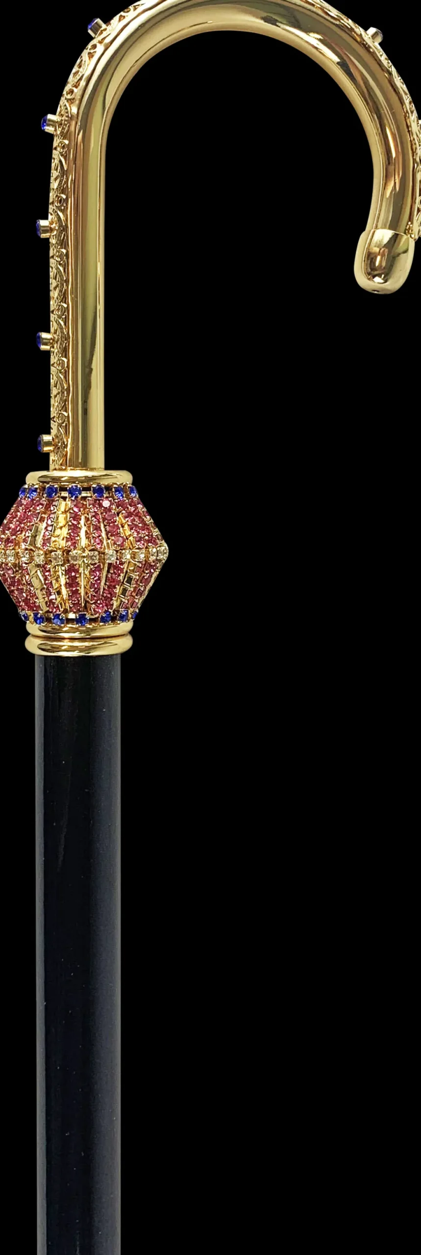 Elegante canna da passeggio per signore con cristalli