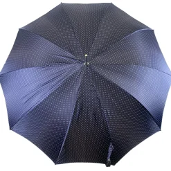 Elegante ombrello da uomo con falco placcato argento