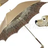 Elegante ombrello in stile Animalier e Cane Smaltato a mano