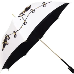 Elegante Ombrello ricamato a mano in Italia