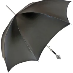 Elegante ombrellone - lupo 925 argento con design della pelliccia