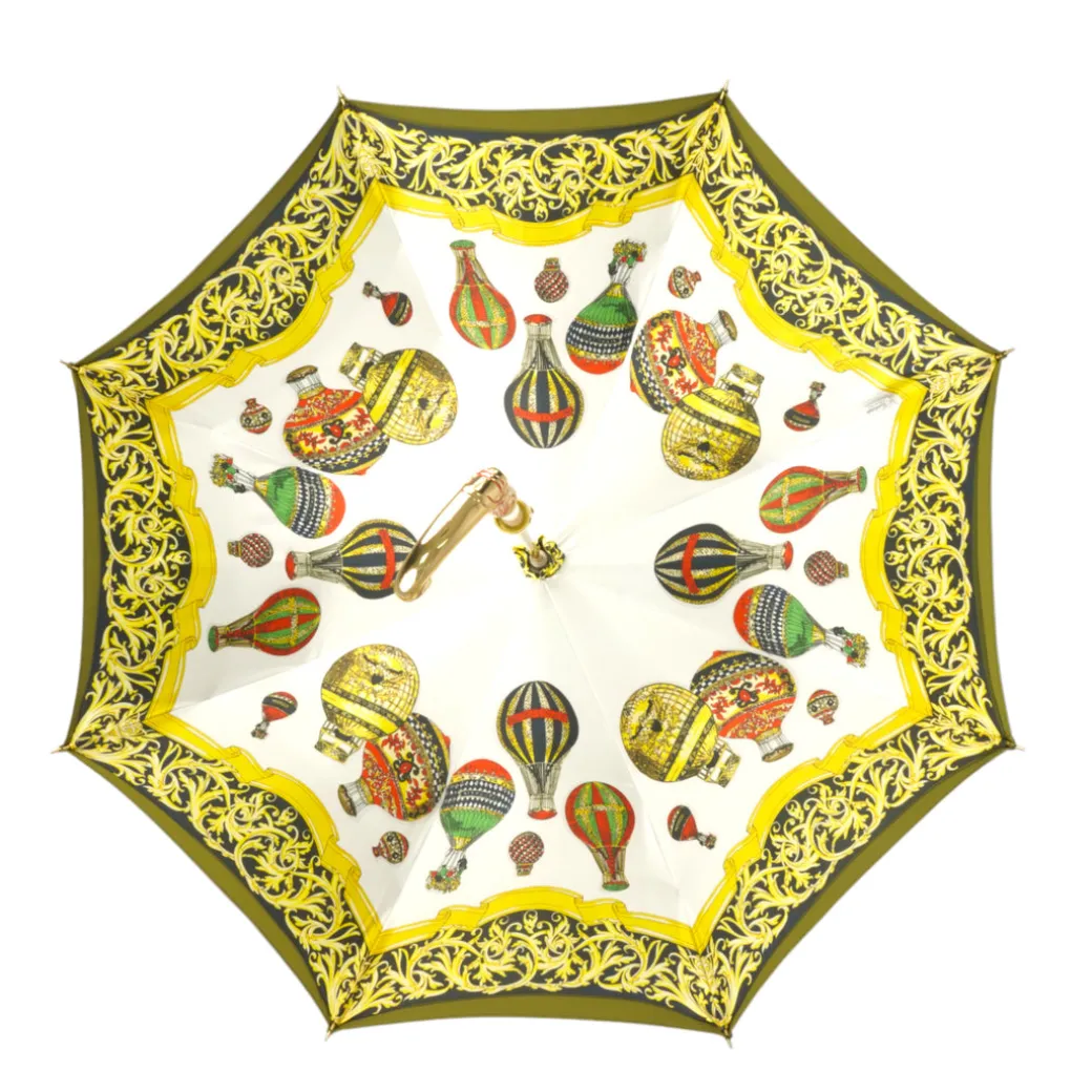 Elevated Elegance: Exclusive Hot Air Balloon Design Umbrella with Gold
