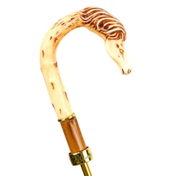 Equestrian Elegance: Luxury Handcrafted Men's Umbrella with Horse Hand
