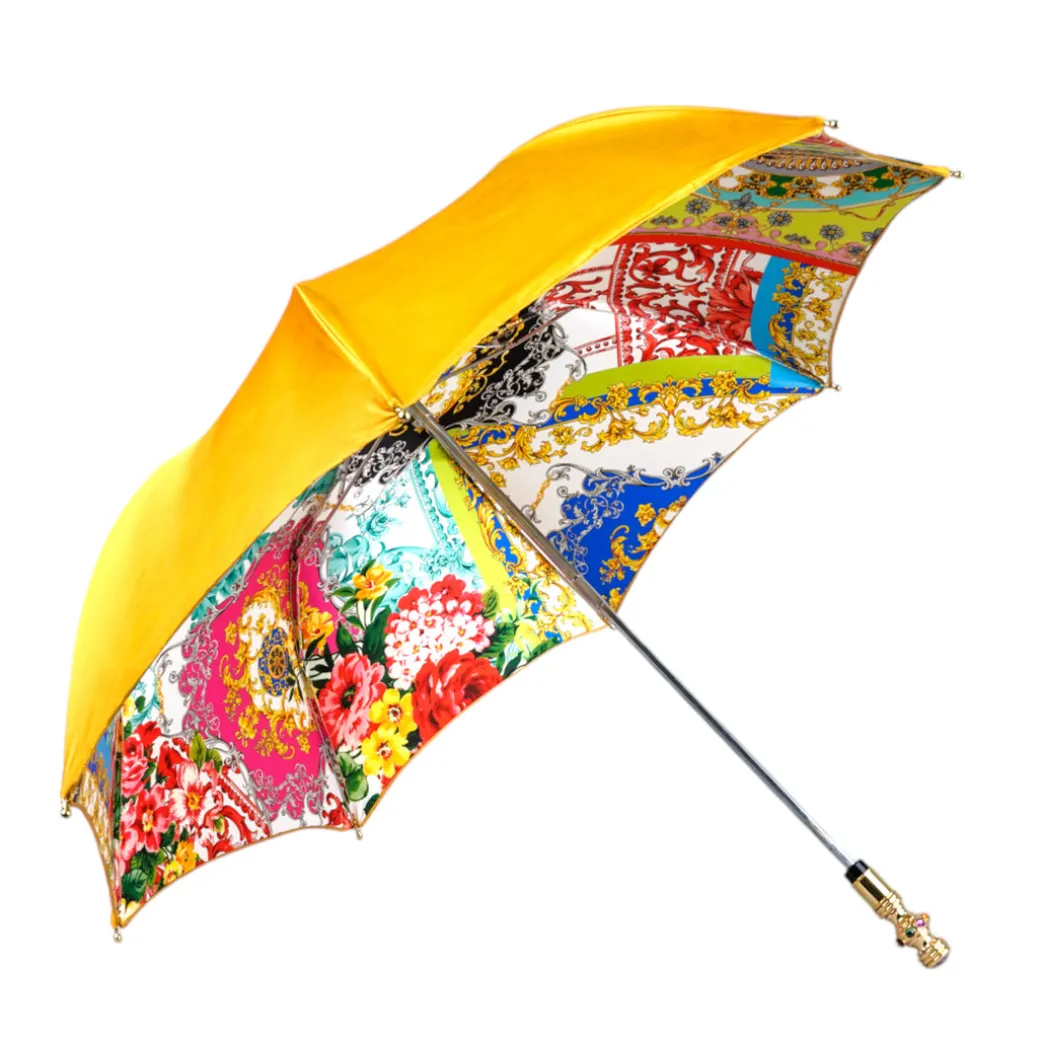 Exclusive Italian collection with gold plated rainbow handle