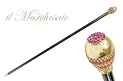 Fantastico bastone da passeggio con cristalli Fucsia