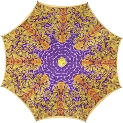 Fantastico ombrello arancione con stampa leopardata