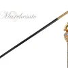 Golden Majesty: 24K Gold-Plated Walking Canes with Crystal Elegance