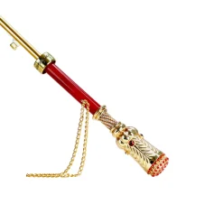 Golden Touch Umbrellas: Exquisite Artisan-Made Canopies with Crystal-A