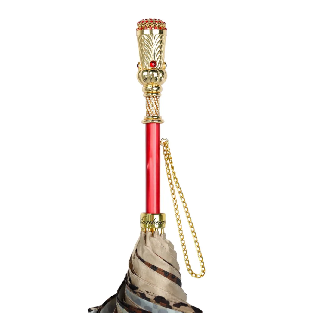 Golden Touch Umbrellas: Exquisite Artisan-Made Canopies with Crystal-A
