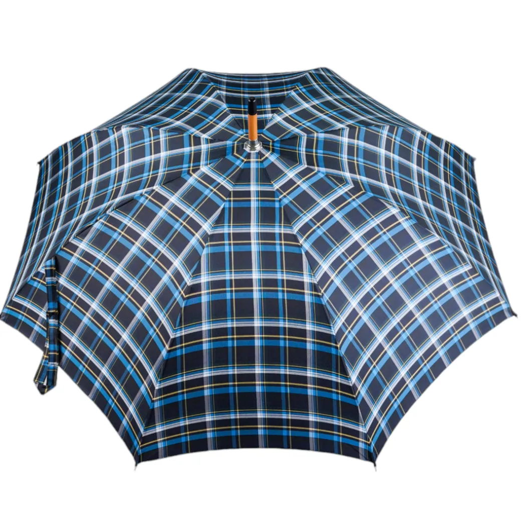 Handcrafted Cotton Umbrella - Natural Chestnut Root Handle il Marchesato Designer