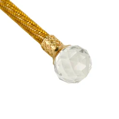 Handmade Topaz Crystal-Encrusted Walking Cane