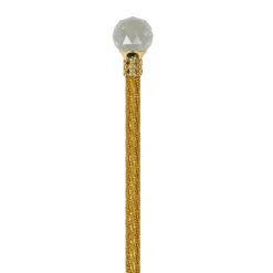 Handmade Topaz Crystal-Encrusted Walking Cane