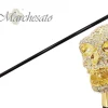 il Marchesato bastone di lusso placcato Oro 24K tempestato da Centinai