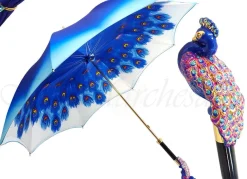 il Marchesato Blue Peacock Umbrella Ombrello da donna alla moda eccezionale