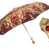 Il Marchesato ombrelli Burgundy crown design - Mylord red stones Handl