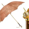 il Marchesato Umbrella with 24K Gold plated Cat Handle