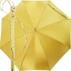 In Oro giallo Donna Ombrello Moda Cristalli Ombrelloni Grande Idea Regalo