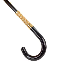 LIMITED COLLECTION - Jaquard polka dot gold umbrella