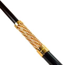LIMITED COLLECTION - Jaquard polka dot gold umbrella