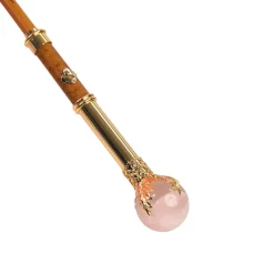 LIMITED COLLECTION - Pink Umbrella with Gold-Plated Handle and Quartz